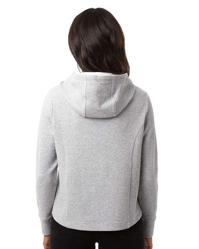 North End Women's Spirit Textured Hooded Pullover image thumbnail
