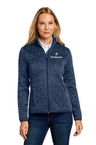 Port Authority Ladies Sweater Fleece Jacket image thumbnail