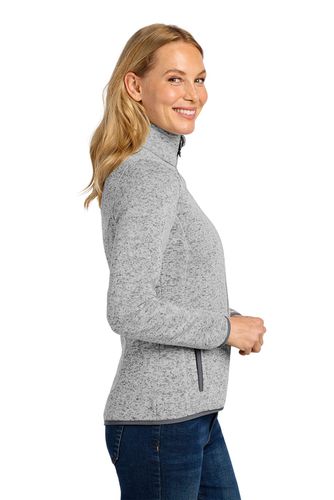 Port Authority Ladies Sweater Fleece Jacket image thumbnail