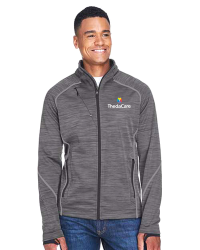 North End Men's Flux Mélange Bonded Fleece Jacket image thumbnail