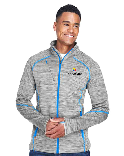 North End Men's Flux Mélange Bonded Fleece Jacket image thumbnail