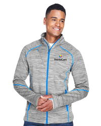 Image of North End Men's Flux Mélange Bonded Fleece Jacket