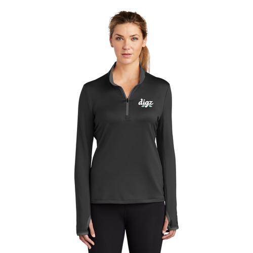 Nike Ladies Dri-FIT Stretch 1/2-Zip Cover-Up image thumbnail