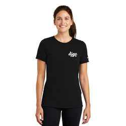 Image of Nike Ladies Dri-FIT Cotton/Poly Scoop Neck Tee