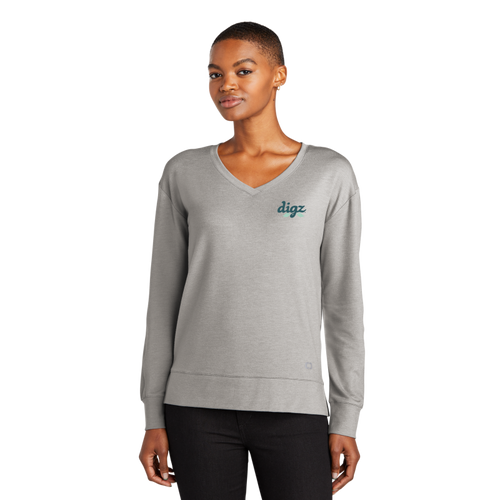 OGIO Ladies Luuma Flex Long Sleeve V-Neck image thumbnail
