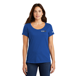Image of Nike Ladies Dri-FIT Cotton/Poly Scoop Neck Tee