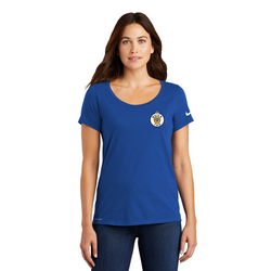 Image of Nike Ladies Dri-FIT Cotton/Poly Scoop Neck Tee