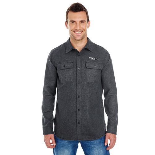 Solid Long Sleeve Flannel Shirt  image thumbnail