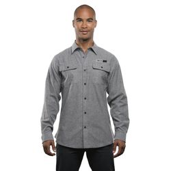 Image of Solid Long Sleeve Flannel Shirt 