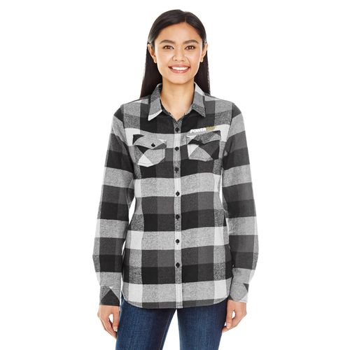 Ladies' Plaid Boyfriend Flannel Shirt  image thumbnail