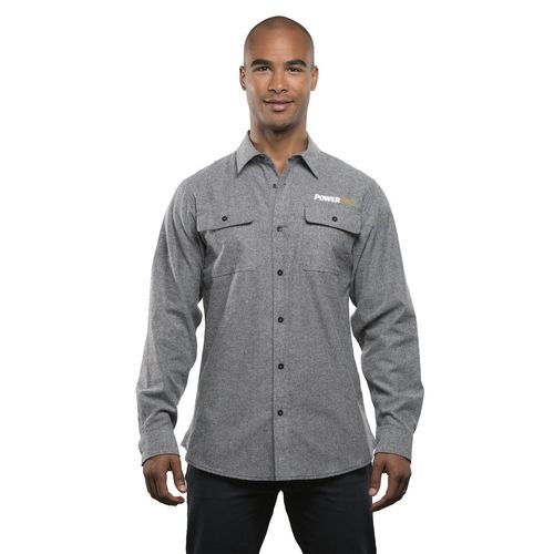 Solid Long Sleeve Flannel Shirt  image thumbnail