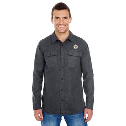 Image of Solid Long Sleeve Flannel Shirt 