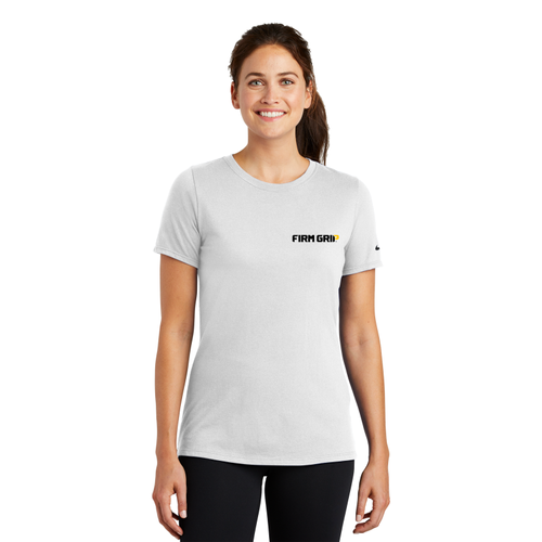 Nike Ladies Dri-FIT Cotton/Poly Scoop Neck Tee  image thumbnail