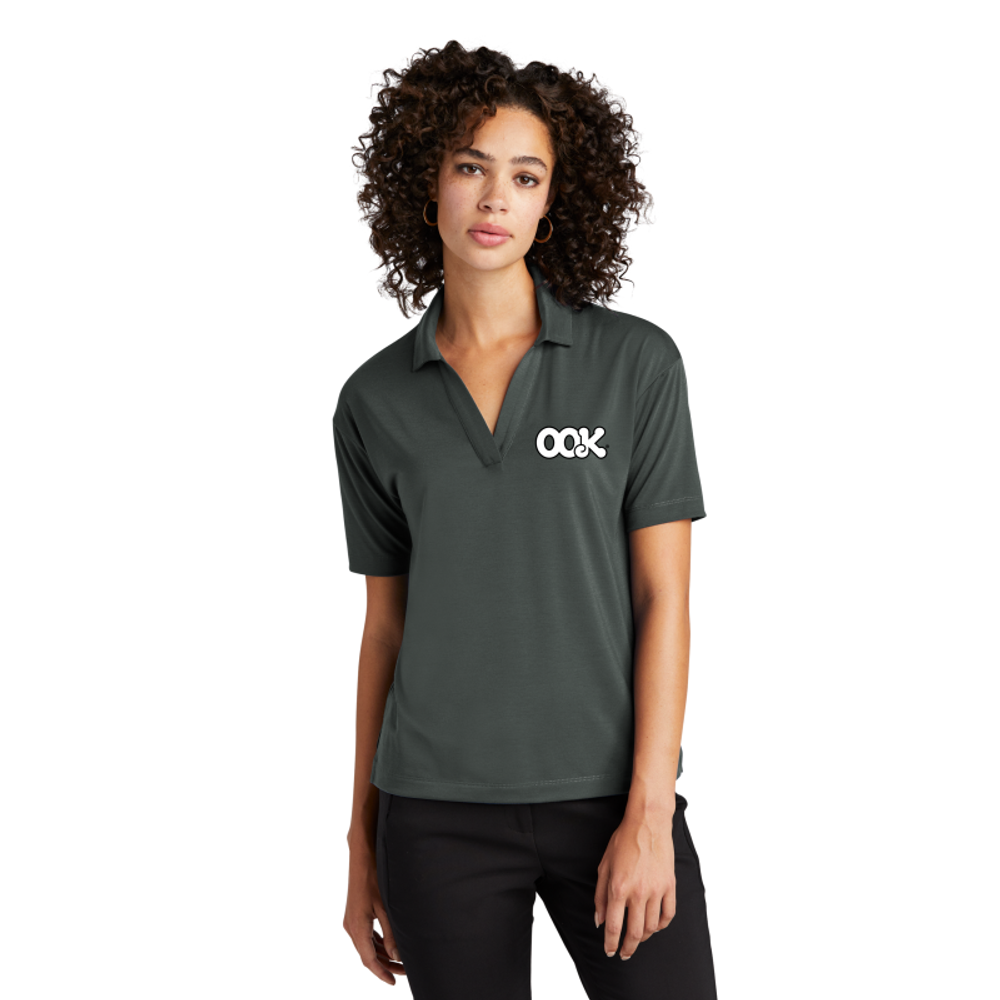 MERCER+METTLE Women's Stretch Jersey Polo   primary image