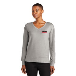 Image of OGIO Ladies Luuma Flex Long Sleeve V-Neck  