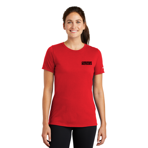 Nike Ladies Dri-FIT Cotton/Poly Scoop Neck Tee  image thumbnail