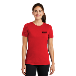 Image of Nike Ladies Dri-FIT Cotton/Poly Scoop Neck Tee 