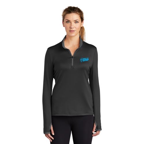 Nike Ladies Dri-FIT Stretch 1/2-Zip Cover-Up  image thumbnail