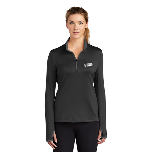 Nike Ladies Dri-FIT Stretch 1/2-Zip Cover-Up  image thumbnail