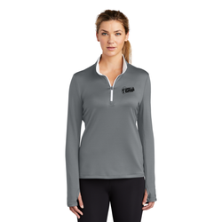 Image of Nike Ladies Dri-FIT Stretch 1/2-Zip Cover-Up 