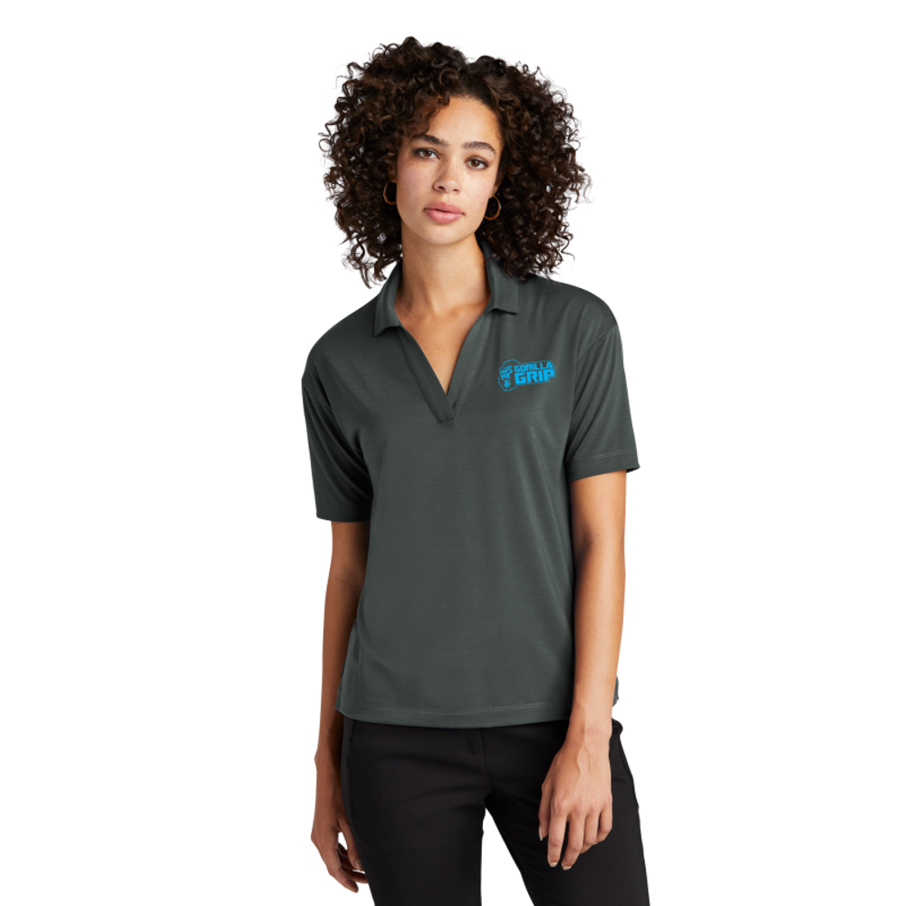MERCER+METTLE Women's Stretch Jersey Polo   primary image