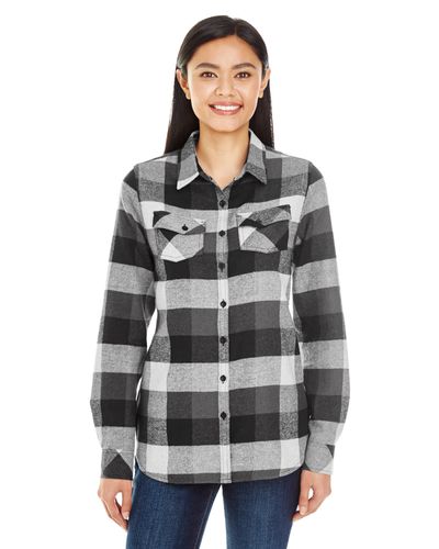 Ladies' Plaid Boyfriend Flannel Shirt  image thumbnail