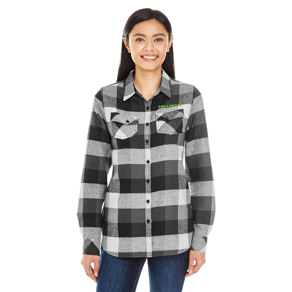 Ladies' Plaid Boyfriend Flannel Shirt  primary image