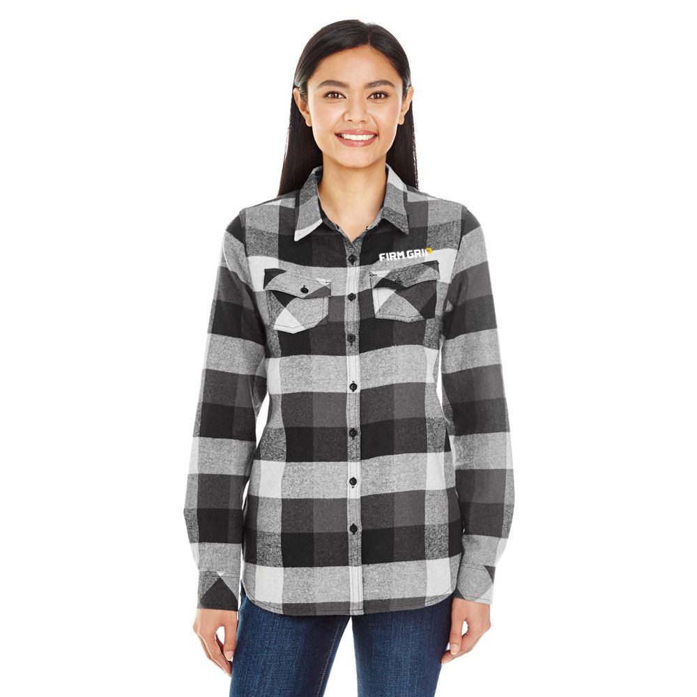 Ladies' Plaid Boyfriend Flannel Shirt  primary image