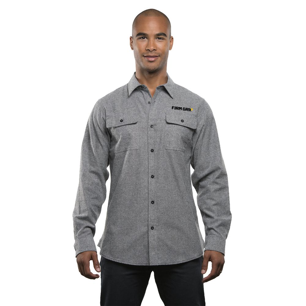 Solid Long Sleeve Flannel Shirt  primary image