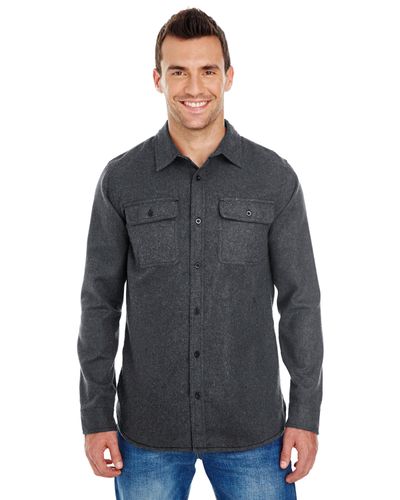 Solid Long Sleeve Flannel Shirt  image thumbnail