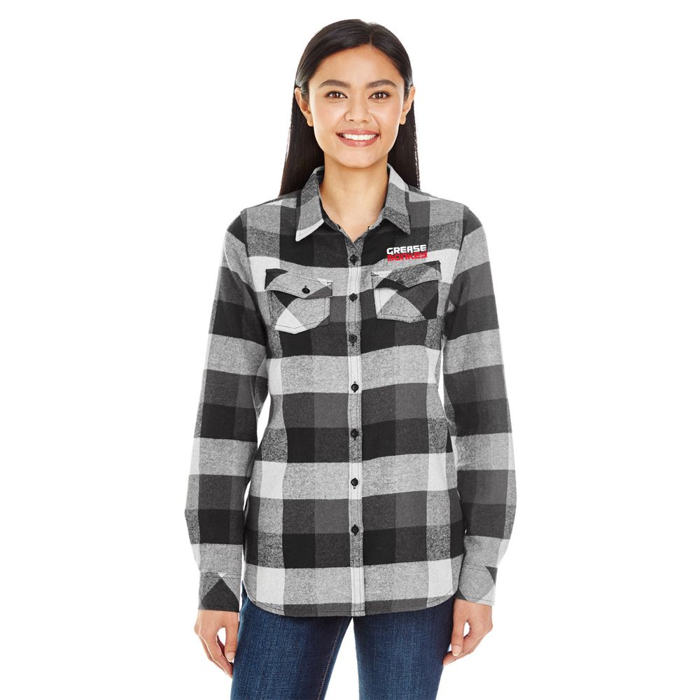 Ladies' Plaid Boyfriend Flannel Shirt  primary image
