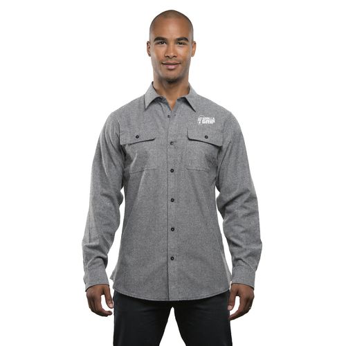 Solid Long Sleeve Flannel Shirt  image thumbnail