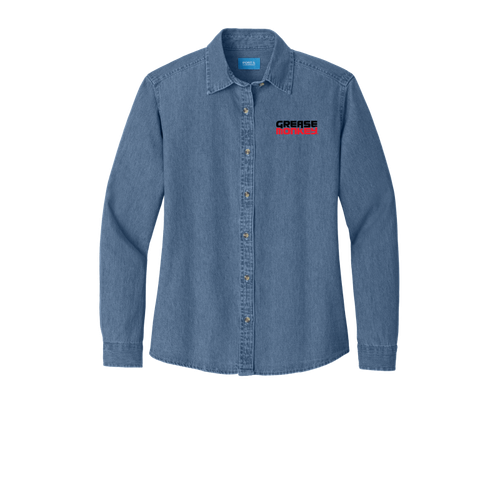 Port & Company - Ladies Long Sleeve Value Denim Shirt.  image thumbnail