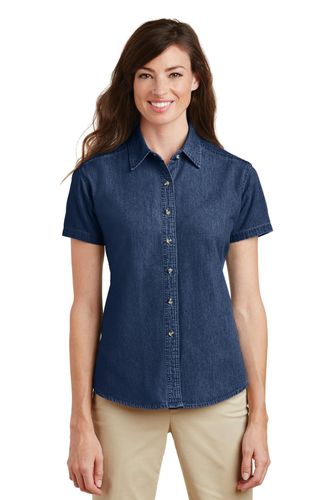 Port & Company - Ladies Short Sleeve Value Denim Shirt.  image thumbnail