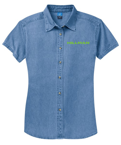 Port & Company - Ladies Short Sleeve Value Denim Shirt. image thumbnail