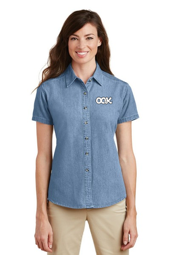 Port & Company - Ladies Short Sleeve Value Denim Shirt. image thumbnail