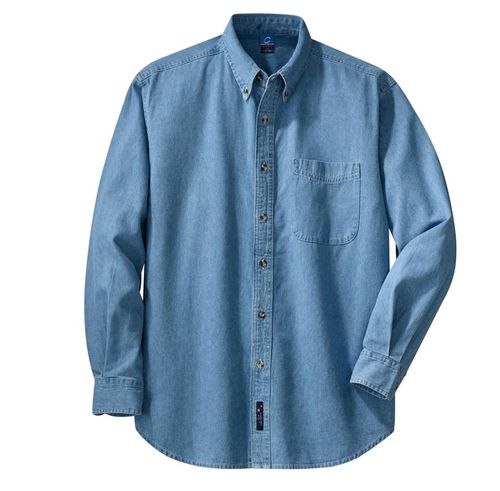 Port & Company - Long Sleeve Value Denim Shirt.  image thumbnail