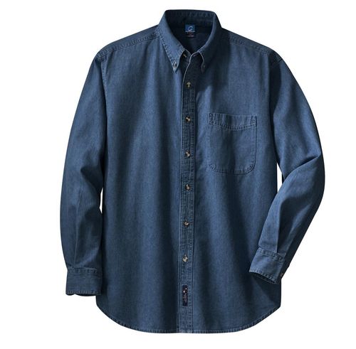 Port & Company - Long Sleeve Value Denim Shirt.  image thumbnail