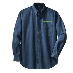 Image of Port & Company - Long Sleeve Value Denim Shirt. 