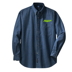 Image of Port & Company - Long Sleeve Value Denim Shirt.  
