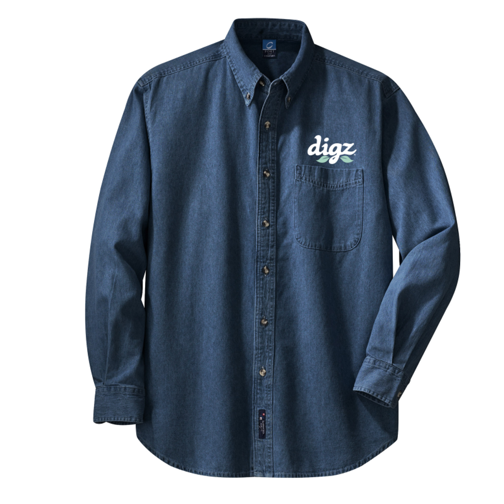 Port & Company - Long Sleeve Value Denim Shirt.  primary image