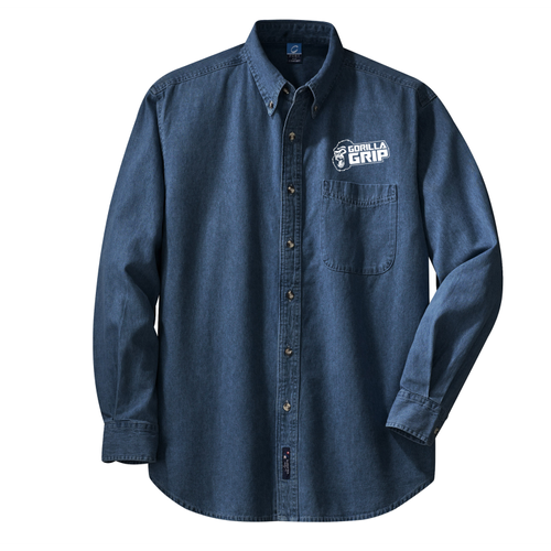 Port & Company - Long Sleeve Value Denim Shirt.  image thumbnail
