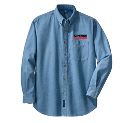Image of Port & Company - Long Sleeve Value Denim Shirt. 