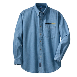 Image of Port & Company - Long Sleeve Value Denim Shirt.  