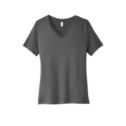 BELLA+CANVAS Women's Relaxed Jersey Short Sleeve V-Neck Tee.  image thumbnail