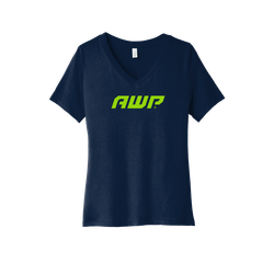 Image of BELLA+CANVAS Women's Relaxed Jersey Short Sleeve V-Neck Tee.