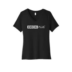 Image of BELLA+CANVAS Women's Relaxed Jersey Short Sleeve V-Neck Tee.