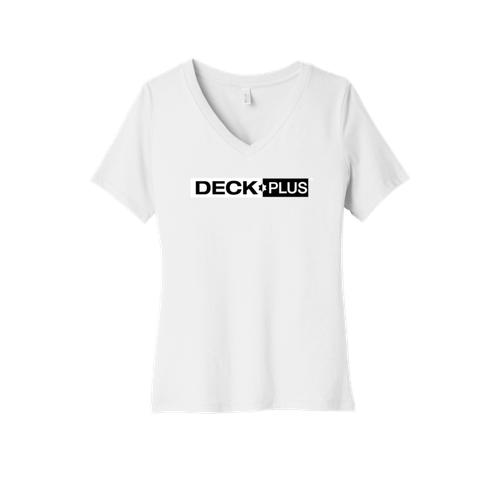BELLA+CANVAS Women's Relaxed Jersey Short Sleeve V-Neck Tee. image thumbnail