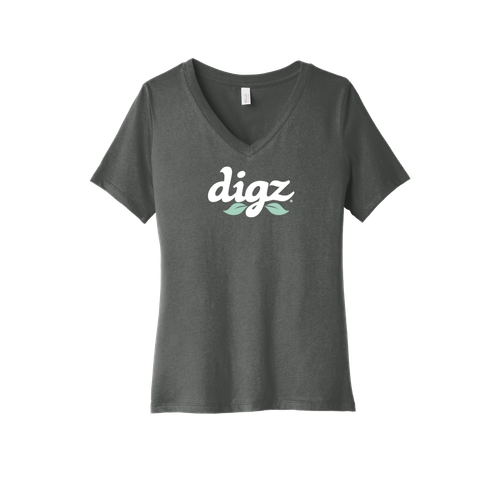 BELLA+CANVAS Women's Relaxed Jersey Short Sleeve V-Neck Tee.  image thumbnail