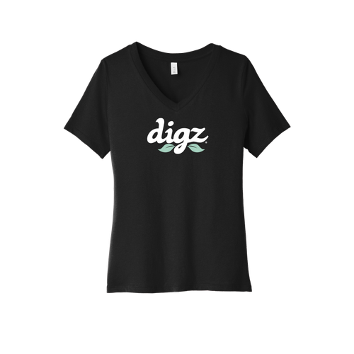 BELLA+CANVAS Women's Relaxed Jersey Short Sleeve V-Neck Tee.  image thumbnail
